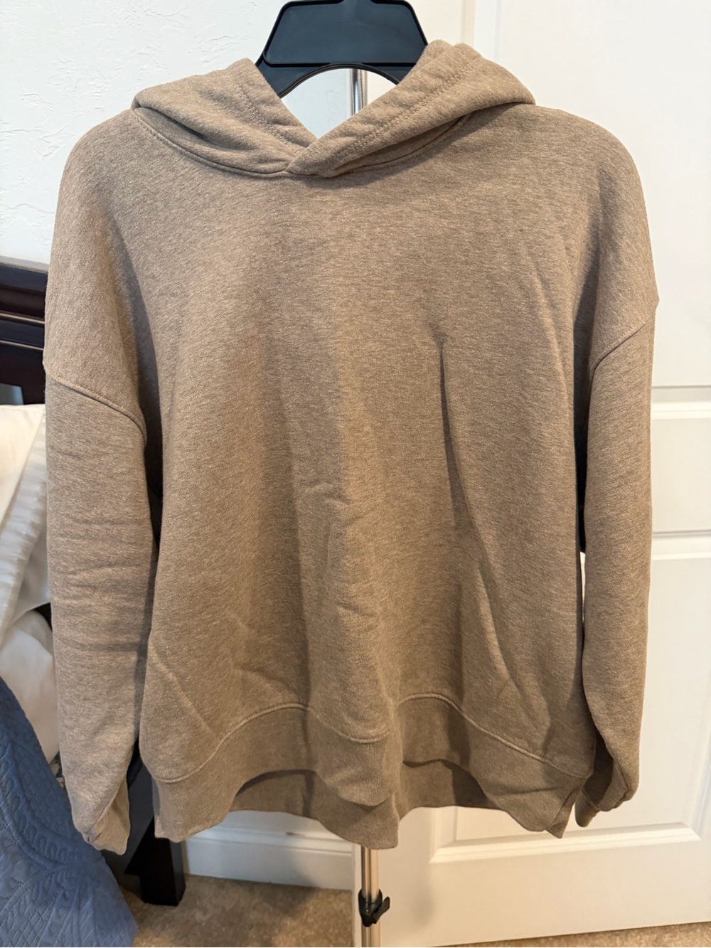 American Eagle Outfitters Taupe Hooded Pullover Sweater